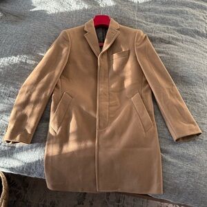 EUC Banana Republic Men's Wool Topcoat Camel - Sz Small